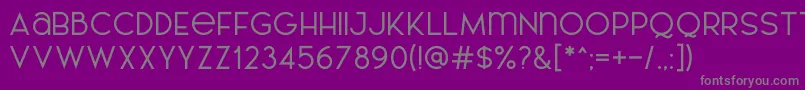 AL LePORSCHE PersonalUseOnly Font – Gray Fonts on Purple Background