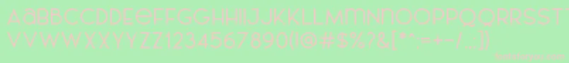 AL LePORSCHE PersonalUseOnly-fontti – vaaleanpunaiset fontit vihreällä taustalla