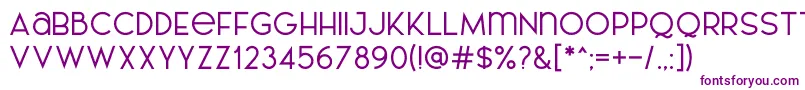 AL LePORSCHE PersonalUseOnly Font – Purple Fonts on White Background