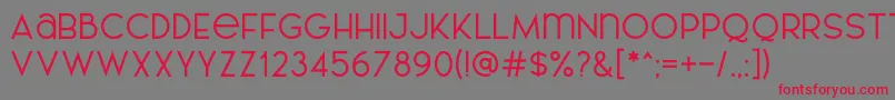 AL LePORSCHE PersonalUseOnly Font – Red Fonts on Gray Background