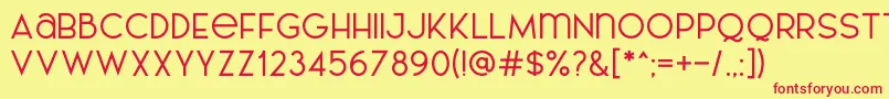 AL LePORSCHE PersonalUseOnly Font – Red Fonts on Yellow Background