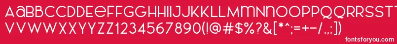 AL LePORSCHE PersonalUseOnly Font – White Fonts on Red Background