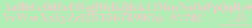 AL Nevrada Personal Use Only Font – Pink Fonts on Green Background