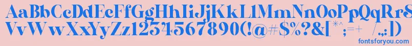 AL Nevrada Personal Use Only Font – Blue Fonts on Pink Background