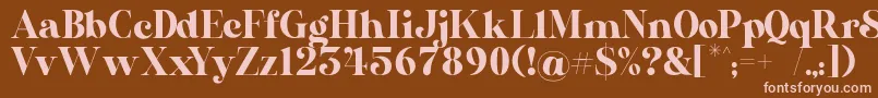 AL Nevrada Personal Use Only Font – Pink Fonts on Brown Background