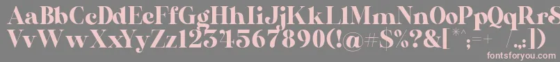 AL Nevrada Personal Use Only Font – Pink Fonts on Gray Background