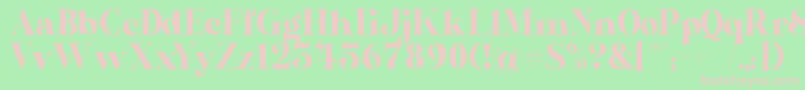 AL Nevrada Personal Use Only Font – Pink Fonts on Green Background