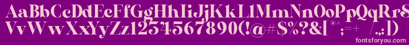 AL Nevrada Personal Use Only Font – Pink Fonts on Purple Background