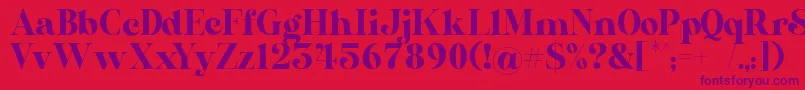 AL Nevrada Personal Use Only Font – Purple Fonts on Red Background