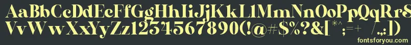 AL Nevrada Personal Use Only Font – Yellow Fonts on Black Background