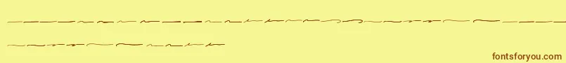 alabama swash-Schriftart – Braune Schriften auf gelbem Hintergrund