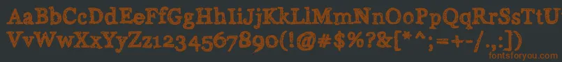 Alabama Font – Brown Fonts on Black Background
