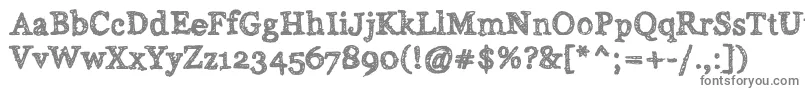 Alabama Font – Gray Fonts on White Background