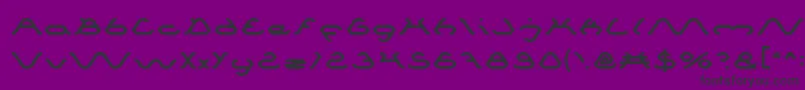 SpiderLight Font – Black Fonts on Purple Background