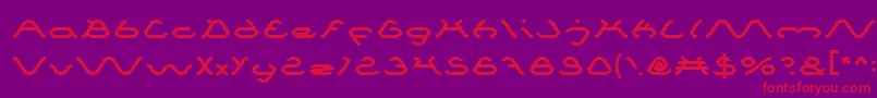 SpiderLight Font – Red Fonts on Purple Background