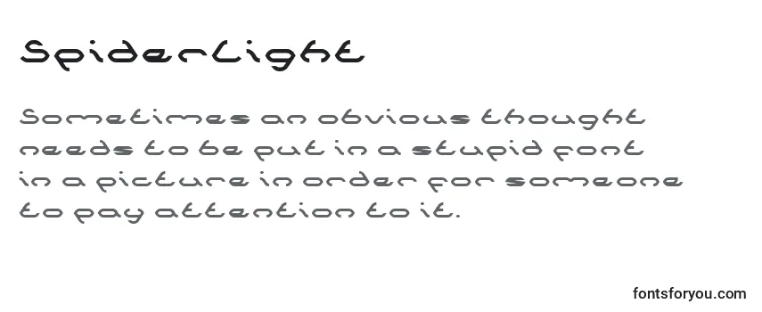 SpiderLight Font