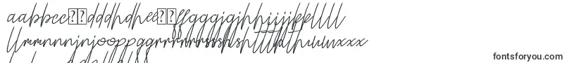 Alamanda Santika Signature-fontti – nyandžan fontit