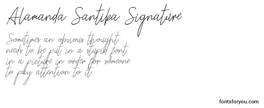 Schriftart Alamanda Santika Signature