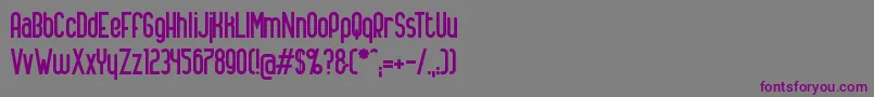 Шрифт alanus – фиолетовые шрифты на сером фоне