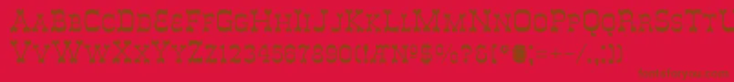 DeLouisvilleSmallcaps Font – Brown Fonts on Red Background