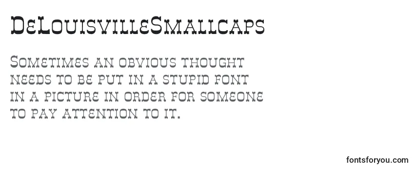 DeLouisvilleSmallcaps Font