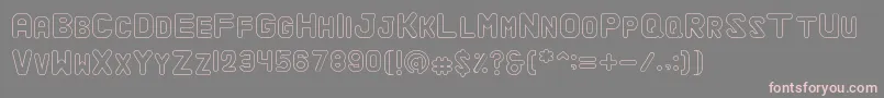 AlaquaOutline Font – Pink Fonts on Gray Background