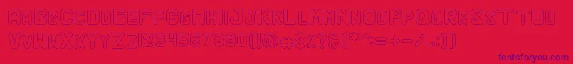 AlaquaOutline Font – Purple Fonts on Red Background