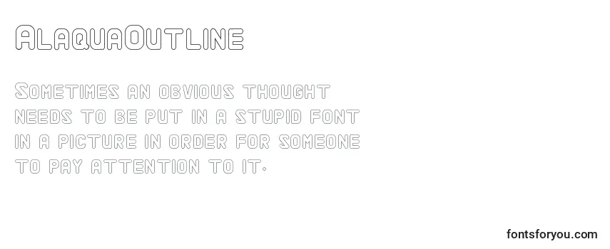 AlaquaOutline Font