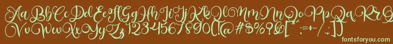 Más sobre la fuente Alarante Script Personal Use fuente Alarante Script Personal Use – Fuentes Verdes Sobre Fondo Marrón