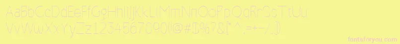 More about Alazne Light Font Alazne Light Font – Pink Fonts on Yellow Background