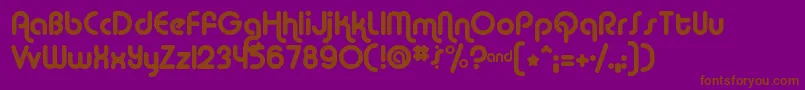 ALBA     Font – Brown Fonts on Purple Background