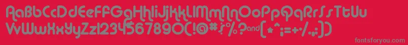 ALBA     Font – Gray Fonts on Red Background