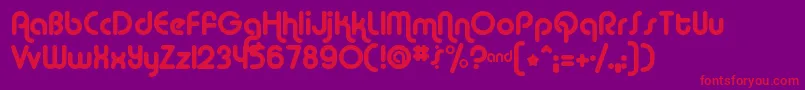 ALBA     Font – Red Fonts on Purple Background