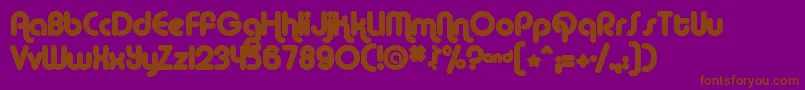 ALBAM    Font – Brown Fonts on Purple Background