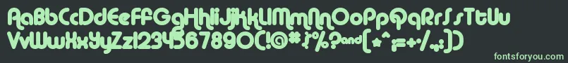 ALBAM    Font – Green Fonts on Black Background