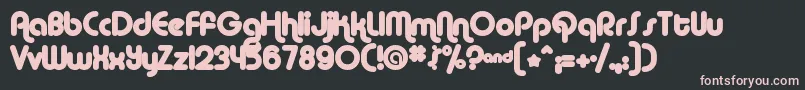 ALBAM    Font – Pink Fonts on Black Background