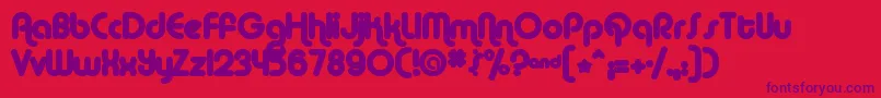 ALBAM    Font – Purple Fonts on Red Background