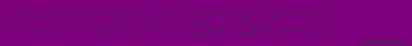 PirateRegular-fontti – mustat fontit violetilla taustalla