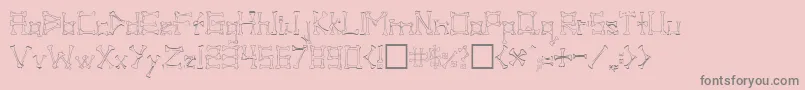 Шрифт PirateRegular – серые шрифты на розовом фоне