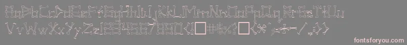 PirateRegular Font – Pink Fonts on Gray Background
