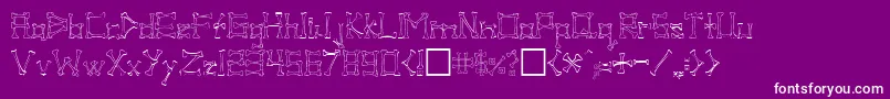 Шрифт PirateRegular – белые шрифты на фиолетовом фоне