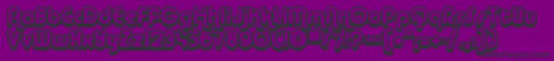 ALBAS    Font – Black Fonts on Purple Background