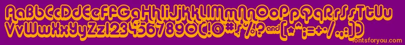 ALBAS    Font – Orange Fonts on Purple Background