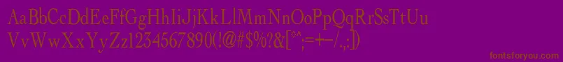 albatross Font – Brown Fonts on Purple Background