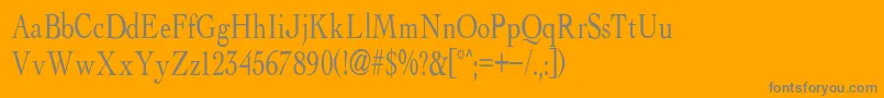 フォントalbatross – オレンジの背景に灰色の文字