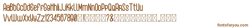 Шрифт AlbeonRound – коричневые шрифты на белом фоне