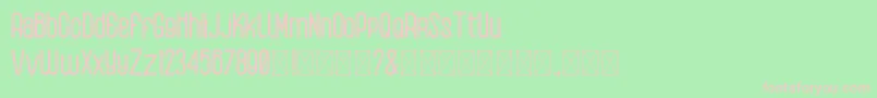 Шрифт AlbeonRound – розовые шрифты на зелёном фоне