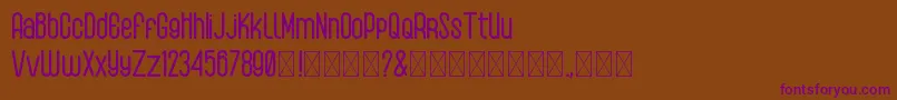 Шрифт AlbeonRound – фиолетовые шрифты на коричневом фоне