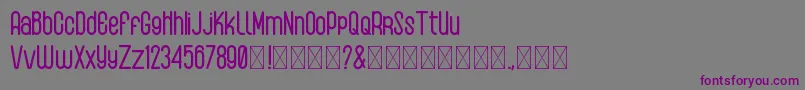 AlbeonRound Font – Purple Fonts on Gray Background