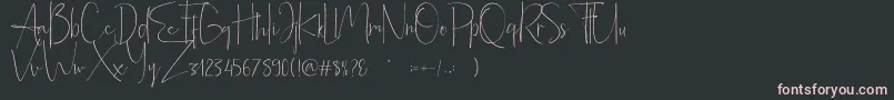Alberth Demo Font – Pink Fonts on Black Background
